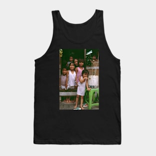 How Many Can We Squeeze Into One Hut? Tank Top